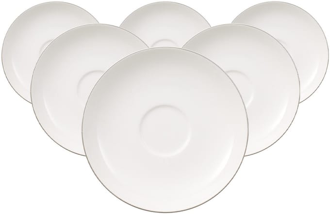 Untertassen Anmut Platinum No.1 ø 15 cm Set van 6