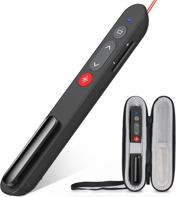 Draadloze Presentatie Clicker met Hyperlink en Volumeregeling voor PowerPoint, Mac, Laptop en Google Slides