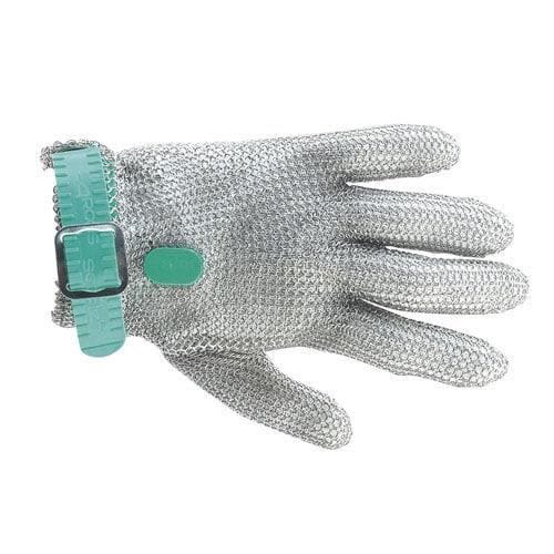 Gant protection cotte de mailles bleu grand format