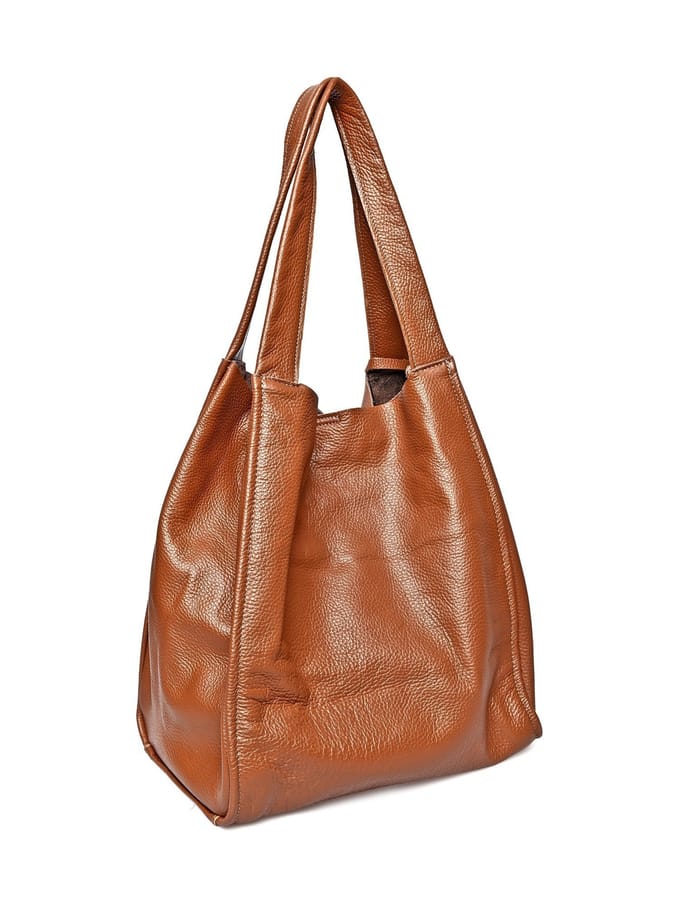Isabella Rhea Brown Rundleer Tas