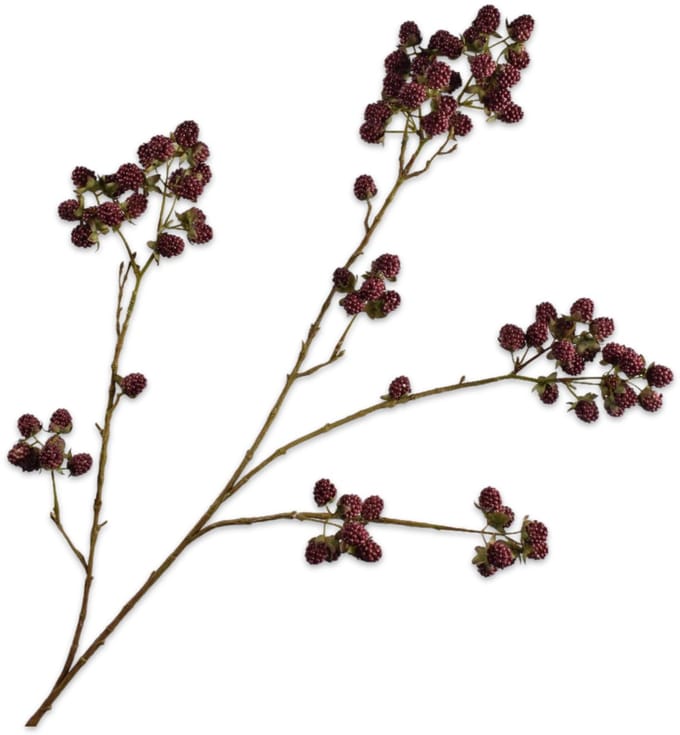 Silk-ka Kunstbloem-Zijden Bloem Bramentak Rood 107 cm
