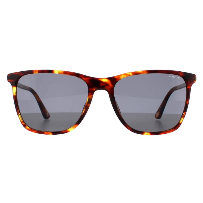 Police SPLD45 Origins 46 08XW medium shiny havana grijs groene zonnebril