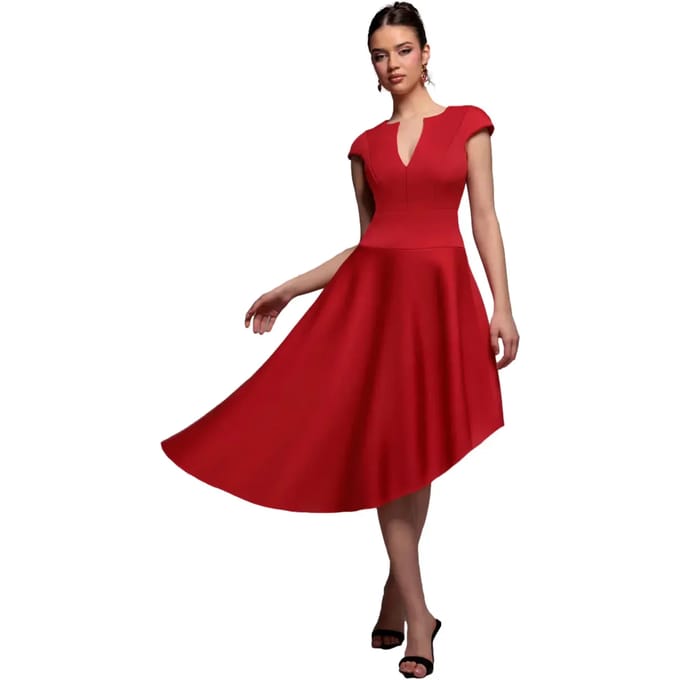 Asymmetrische Schaatser jurk dames Goddiva