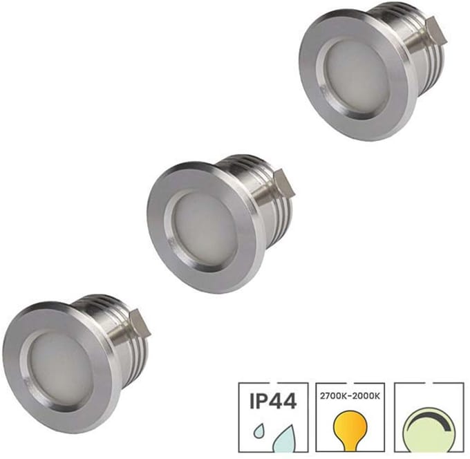 Lybardo - Inbouwspots extra klein 3-pack - 3W - Dimbaar - Dim to Warm 2000K-2700K - Zaagmaat 28mm