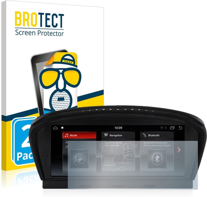 BROTECT - Screenprotector voor BMW 5 E60 2003-2008 VioVox 8210 8.8" - Folie Beschermfolie matte 2 Stuks