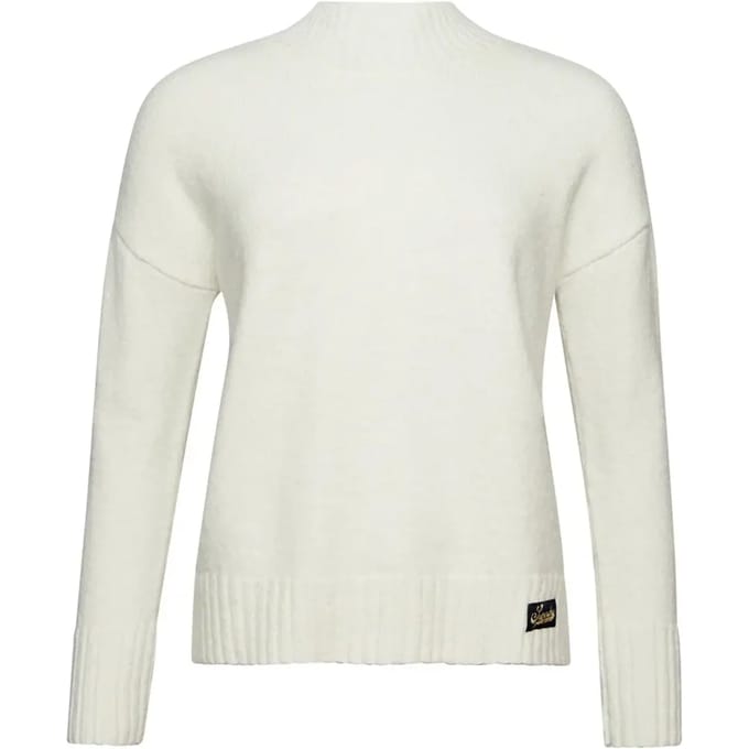 Superdry Trui Essential Mock Neck Jumper W6110501a 39e Ecru Dames Maat - XL