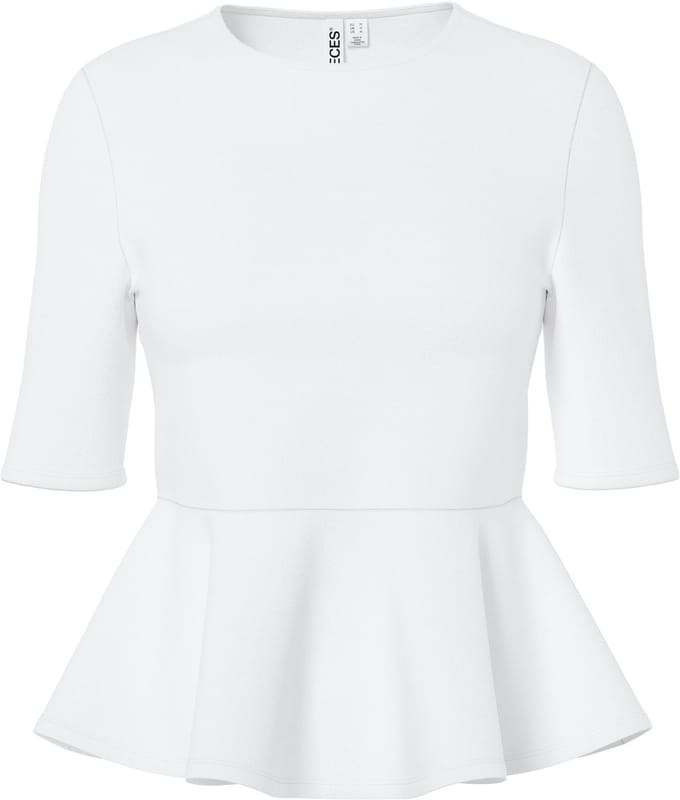 PIECES - PCALISA SS PEPLUM TOP JRS NOOS BC - Meisjes - Blouses