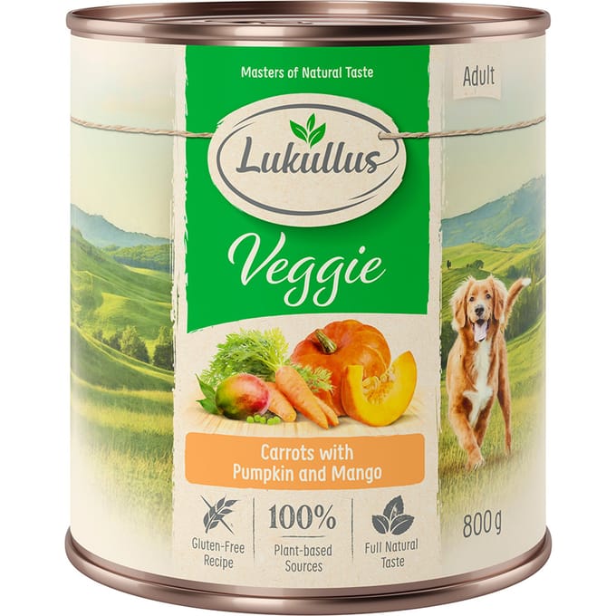 Lukullus Natuurkost Veggie Hondenvoer - 6 x 800 g