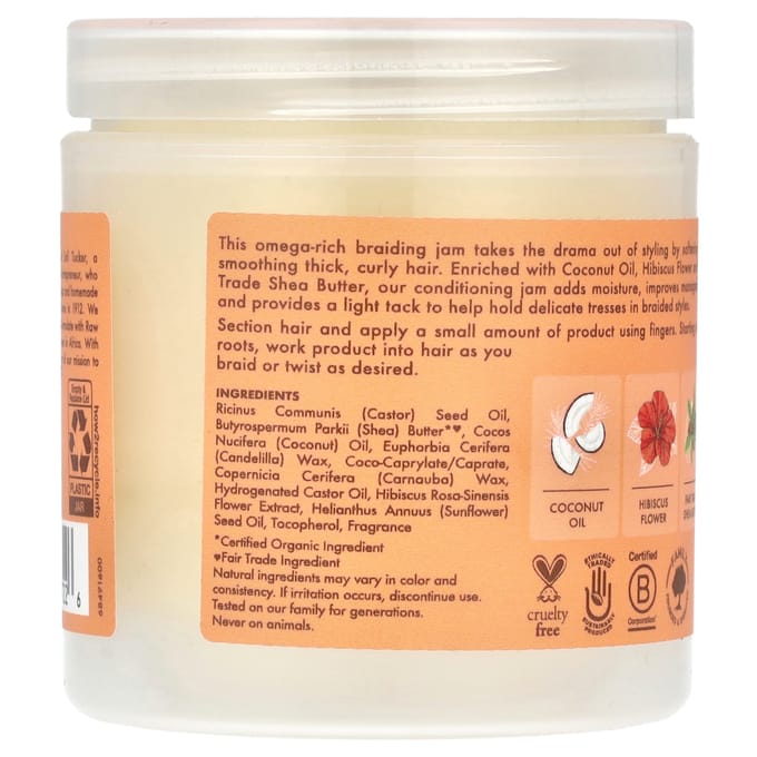 SheaMoisture Kinderjam, Kokos & Hibiscus, met Sheaboter, 156 gram (156 gr) beige