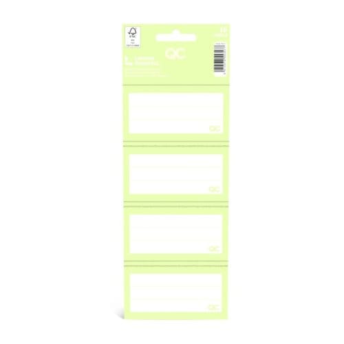 Qc colour - schooletiketten, matcha groen