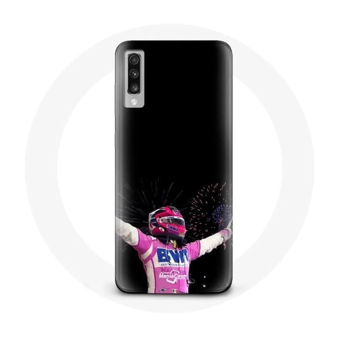 Coque pour Samsung Galaxy A70 Formule 1 Sergio Pérez Mendoza gagné la course