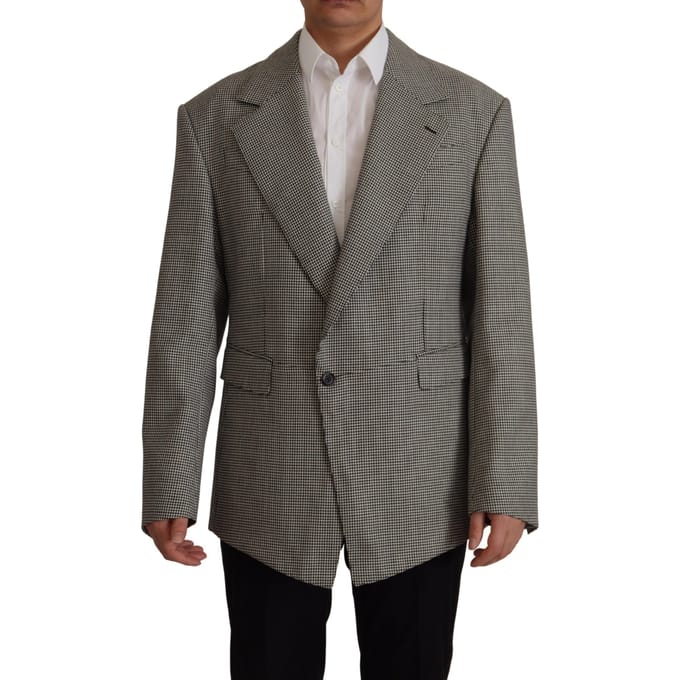 Overmaatse Houndstooth Blazer