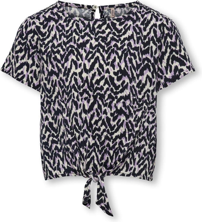 ONLY - T-shirt - Maat 152 - Meisjes - MARINE - Viscose