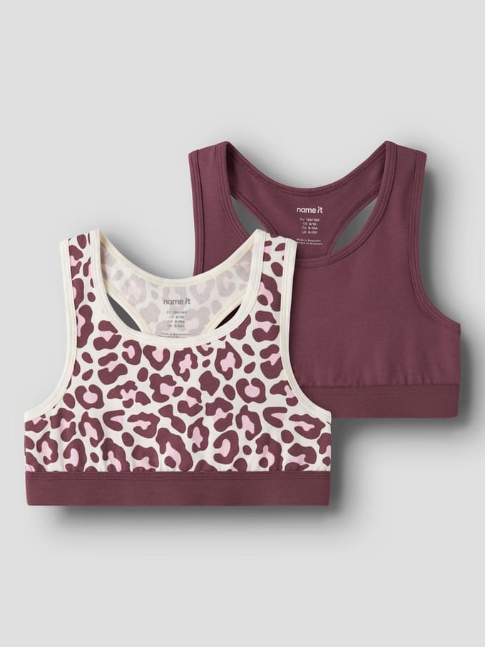 NAME IT- NKFSHORT TOP 2P LEO NOOS - Meisjes - Underwear