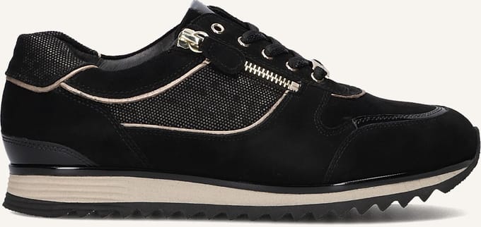 Hassia Porto Sneakers - Suède - Dames - Zwart - Maat 41