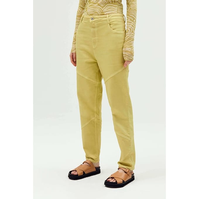 Humanoid Charlee Light Moss Maat: S | Straight Jeans Outlet | Dames | Geel