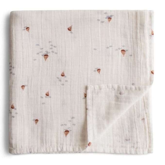 Mushie Hydrofiel Doek 120x120cm | Boats