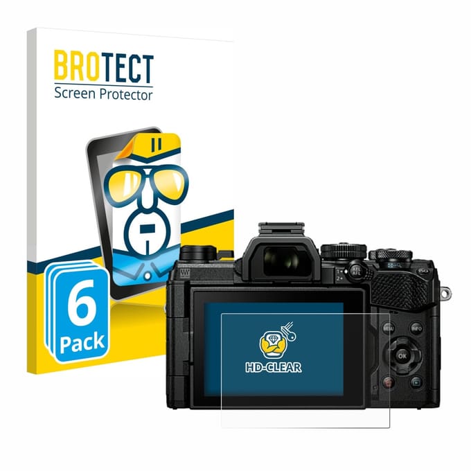 BROTECT - Screenprotector voor Olympus OM System OM-5 - Folie Beschermfolie transparant 6 Stuks