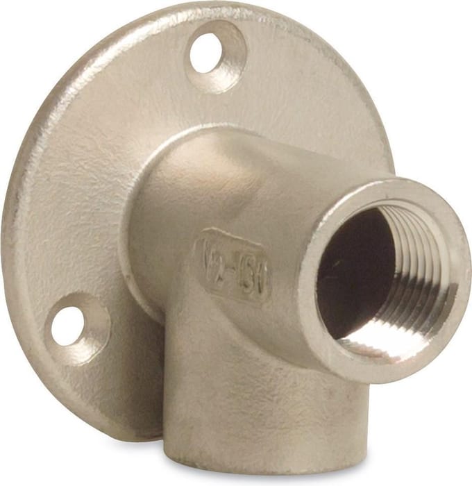 Profec Nr. 471 Muurplaat 90° RVS 304 1" binnendraad