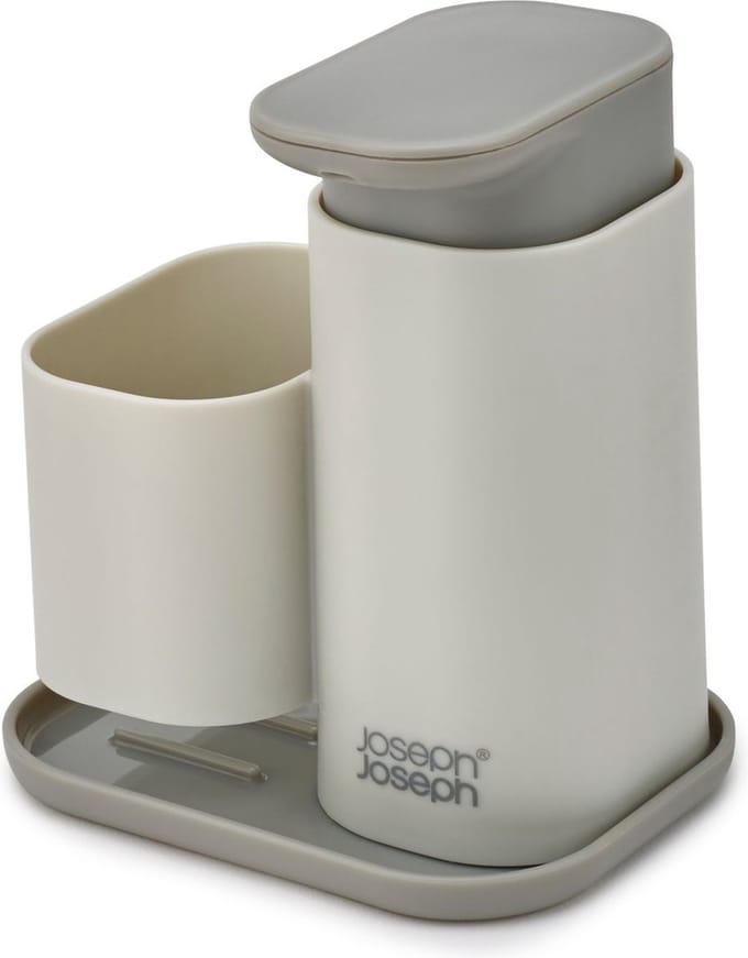 Joseph Joseph Duo Opal - Zeepdispenser met Sponshouder - Polypropyleen - Grijs