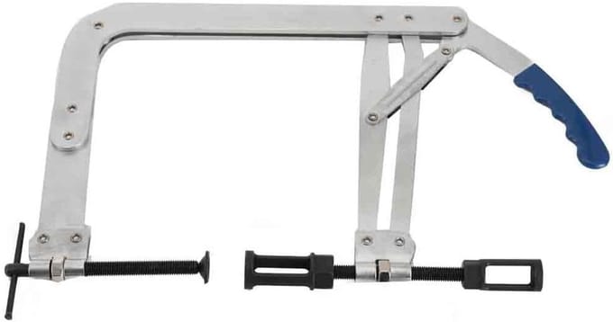 Klepveer Compressor - Veer Spanner - Motor Onderhoud - Universele C-klem - 15-330 mm - Zilverkleurig