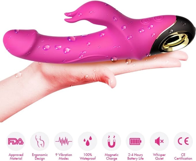 ARMONY - METEROR DILDO VIBRATOR RABBIT ROTATOR FUCHSIA | VIBRATOR |