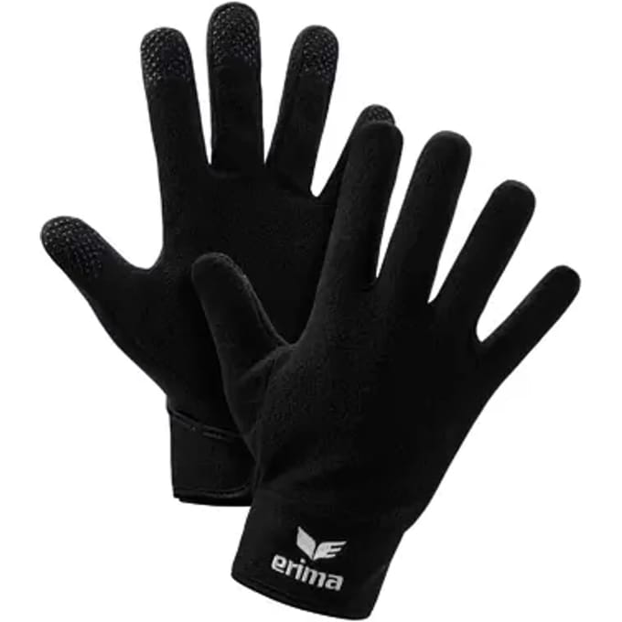 Erima Fleece Handschoenen - Zwart | Maat: M