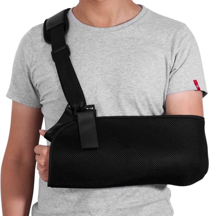 Arm Sling - Mitella Schouder Universeel - Verstelbaar - Mitella Arm Sling - Armondersteuning - Armdrager Pols - Schouderbandage - LOUZIR