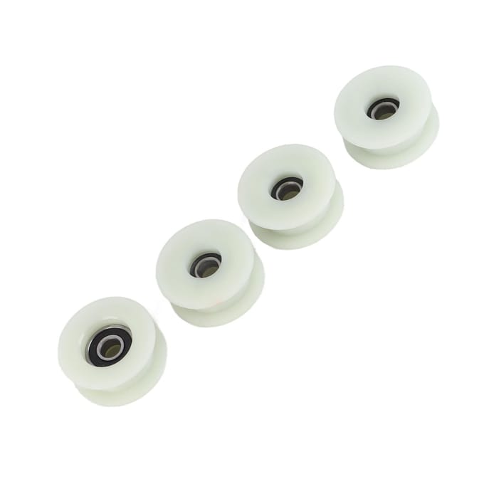 4 stuks Katrol Kettingspanner Roller Hoge Sterkte voor 49cc 66cc 80cc Motor Gemotoriseerde Fiets white