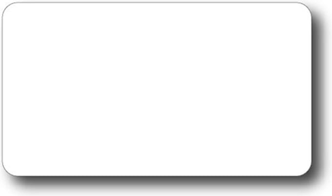 500 blanco witte PVC kaarten (bankpasformaat)