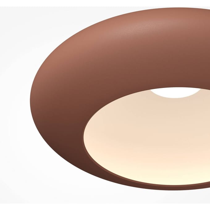 Maytoni LED plafondlamp Aros, koperkleurig, Ø 40 cm, metaal, 3.000 K