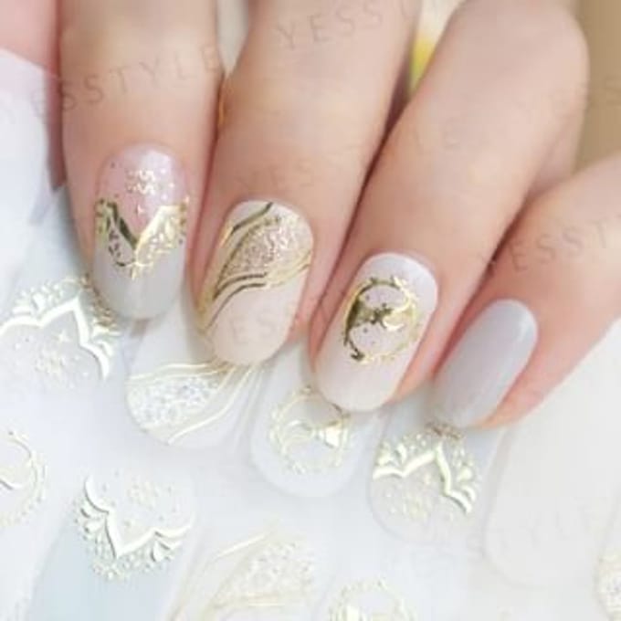 Lunacaca - Aquarius Constellation Nail Art Stickers 24 pcs