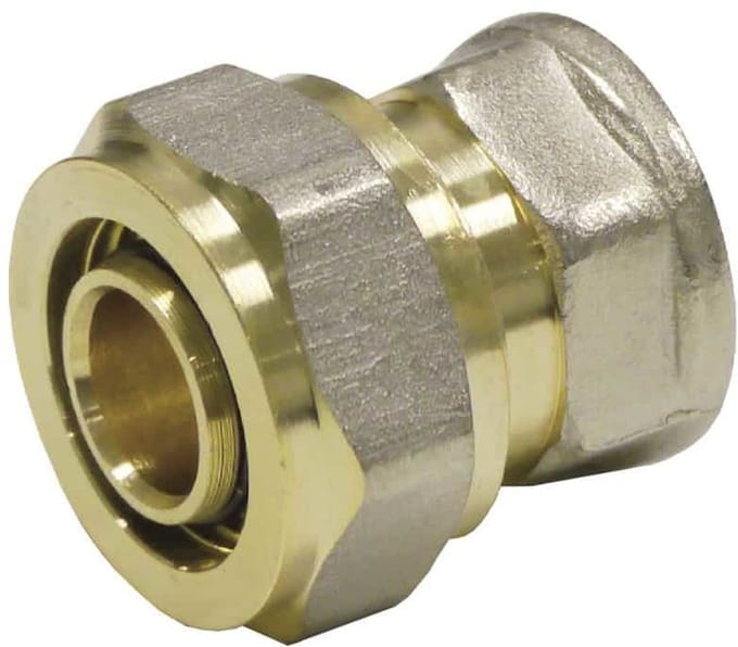 Schroeffitting Koppeling 20 x 2 - 3/4" IG