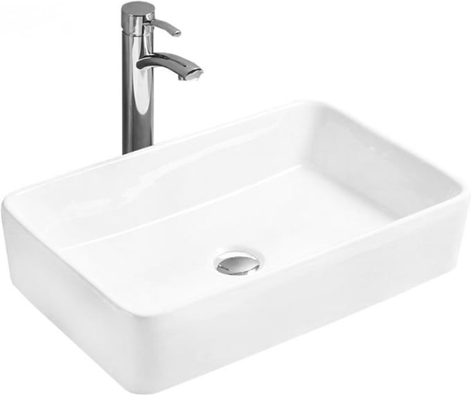Mexen Catia opbouwwastafel 61 x 41 cm, wit - 21316100