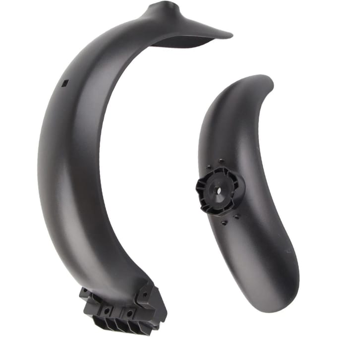 2 Pièces Garde-boue Avant Arrière de Trottinette Électrique ABS Garde-boue de Rechange pour Ninebot F30 black