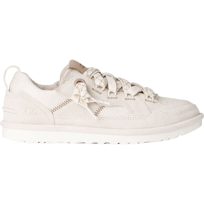 UGG® Minimel-sneaker in White, Maat 41, Suede/Textiel