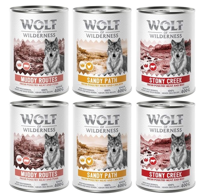 Wolf of Wilderness Senior 'Expedition' 6 x 400 g