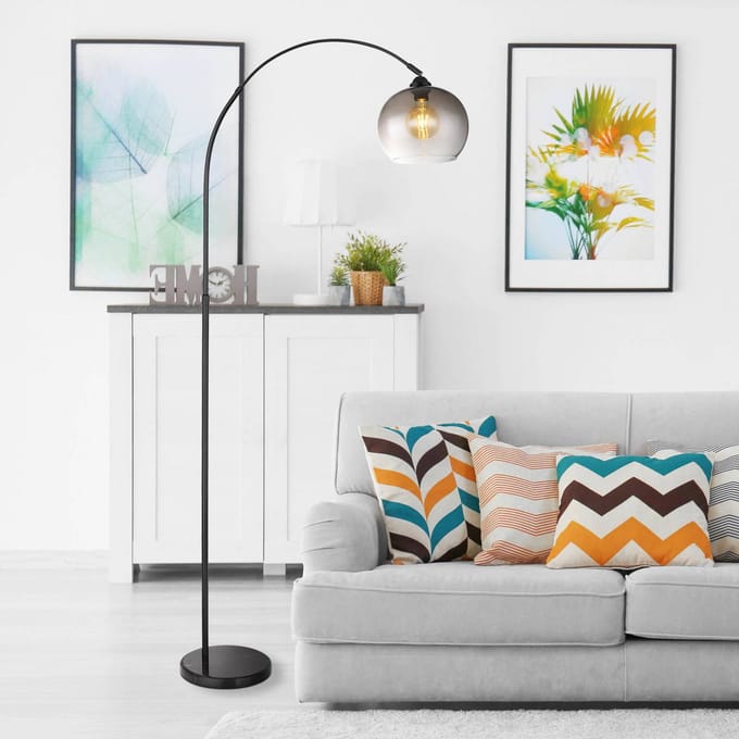 Vloerlamp MARCO Metaal 158.0cm Matt zwart | Roest E27 1-Lichts