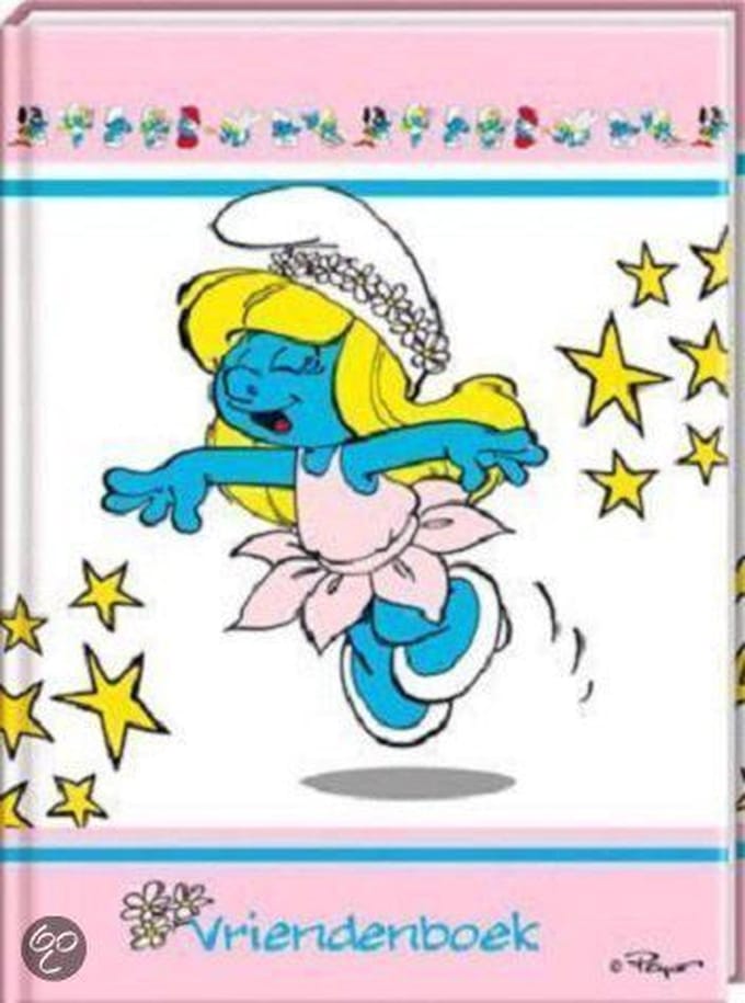Vriendenboek- Interstat - Smurfen - Kinderen - 14 x 19 cm