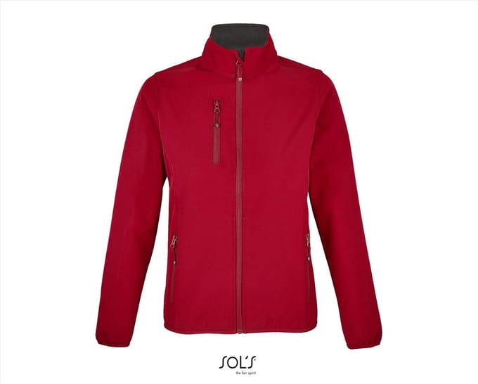 SOL'S Women´s Falcon Zipped Softshell Jacket L03828 - Pepper Red - S