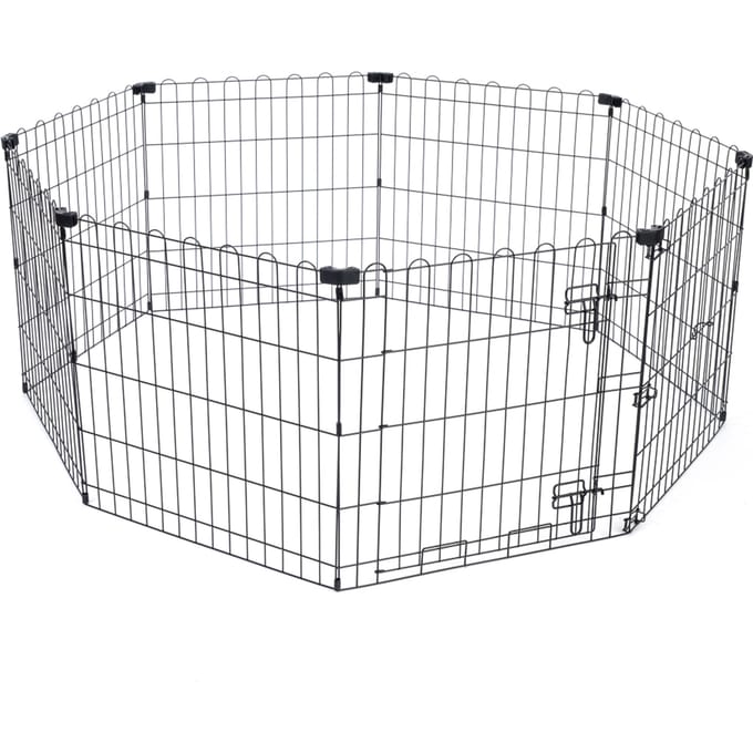 TIAKI metalen puppypen maat S: 8 panelen à 61x64cm hond
