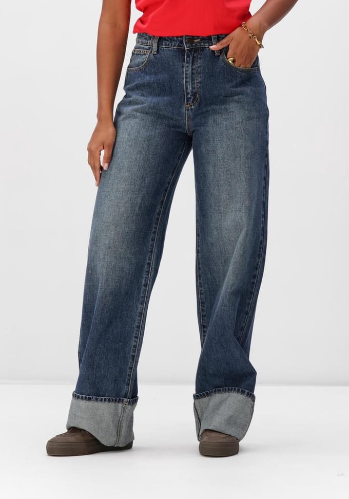 ABRAND JEANS Mid Baggy Tall Jeans Dames - Broek - Blauw - Maat 32