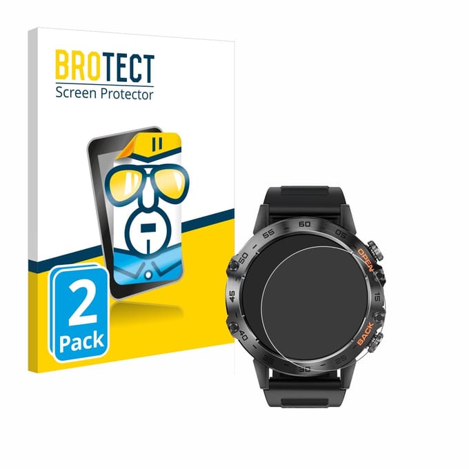 BROTECT - Screenprotector voor LIGE BW1846A 1.39" - Folie Beschermfolie transparant 2 Stuks