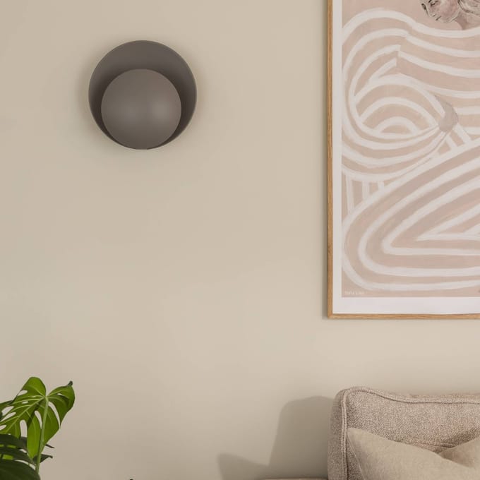 Globen Lighting wandlamp ORBIT, grijs, metaal, Ø 30 cm