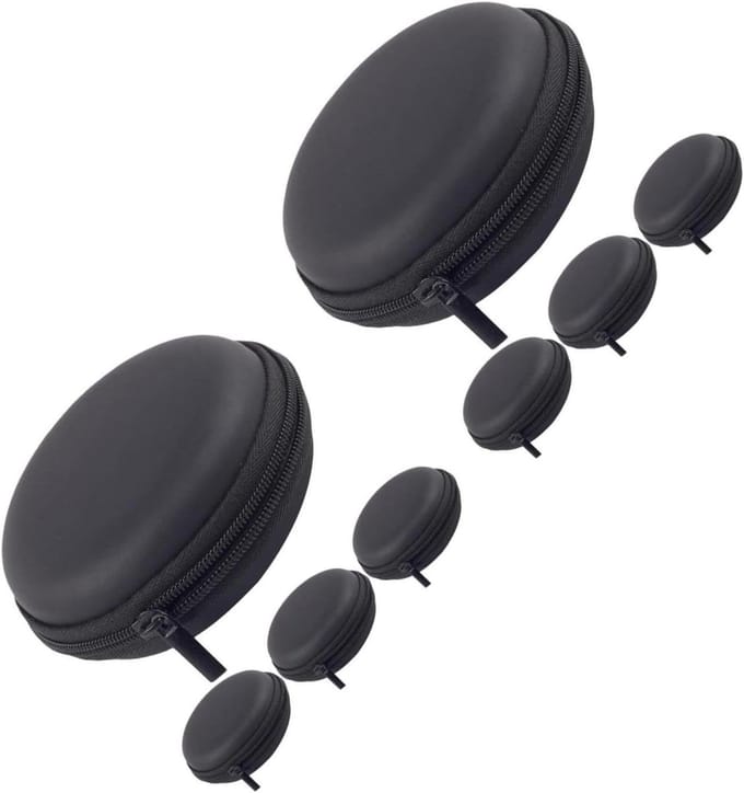 Hemobllo 8Pcs Earphone Storage Box Earbuds Storage Bag Earphone Carrying Case Headphone Storage Bag Earbuds Storage Case Storage Box for Cables Travel EVA Data Line Organizer