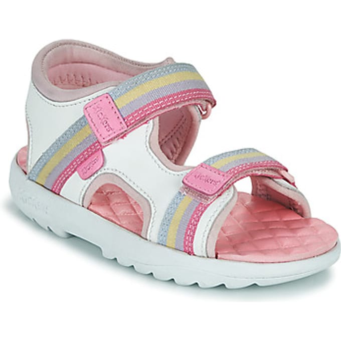 Platte sandalen Kickers SANDAL LTHR IF WHT