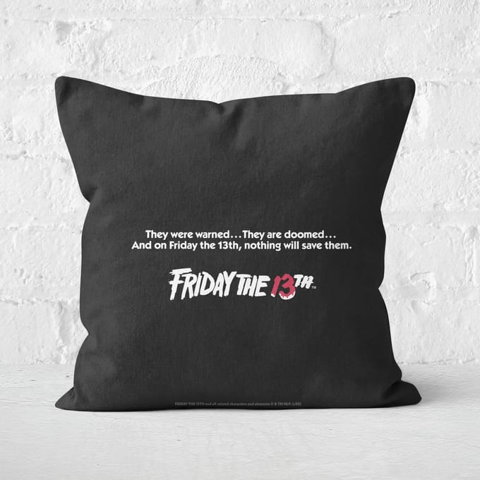 Friday 13th Classic Vierkant Kussen - 50x50cm - Soft Touch