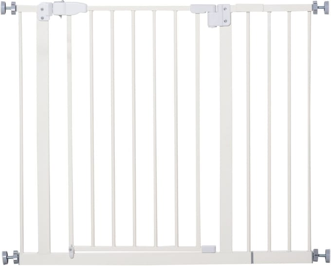 PawHut Huisdierpoort - Metaal - 97,5x3,5x76,2cm - Wit