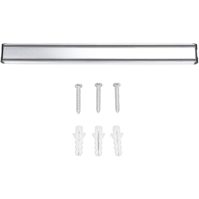 Support Magnétique pour Couteaux Mural Alliage d'Aluminium Gain de Place Polyvalent pour Ciseaux de Cuisine 18 inches