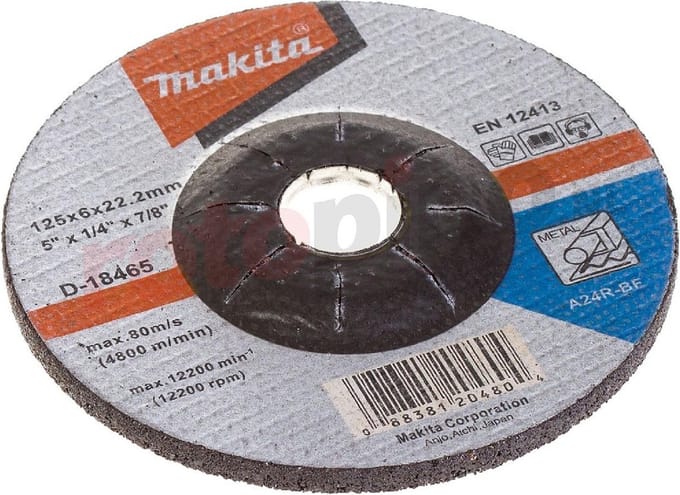 Makita A-80656 Afbraamschijf 125x6mm RVS